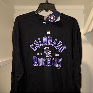 ⚾️🏔️ Colorado Rockies Marquee MLB Baseball Long Sleeve Shirt 🏟️⚾️